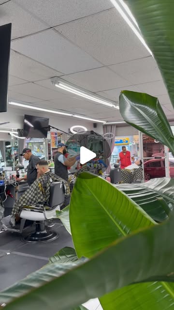 Taper haircut in progress at Batista Barbershop